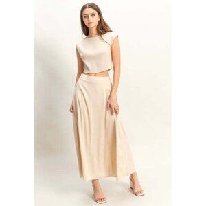 HYFVE Sleeveless Top and Maxi Skirt Set